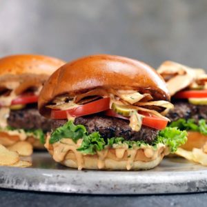 Juicy Lucy Crunch Burger - Cooking TV Recipes