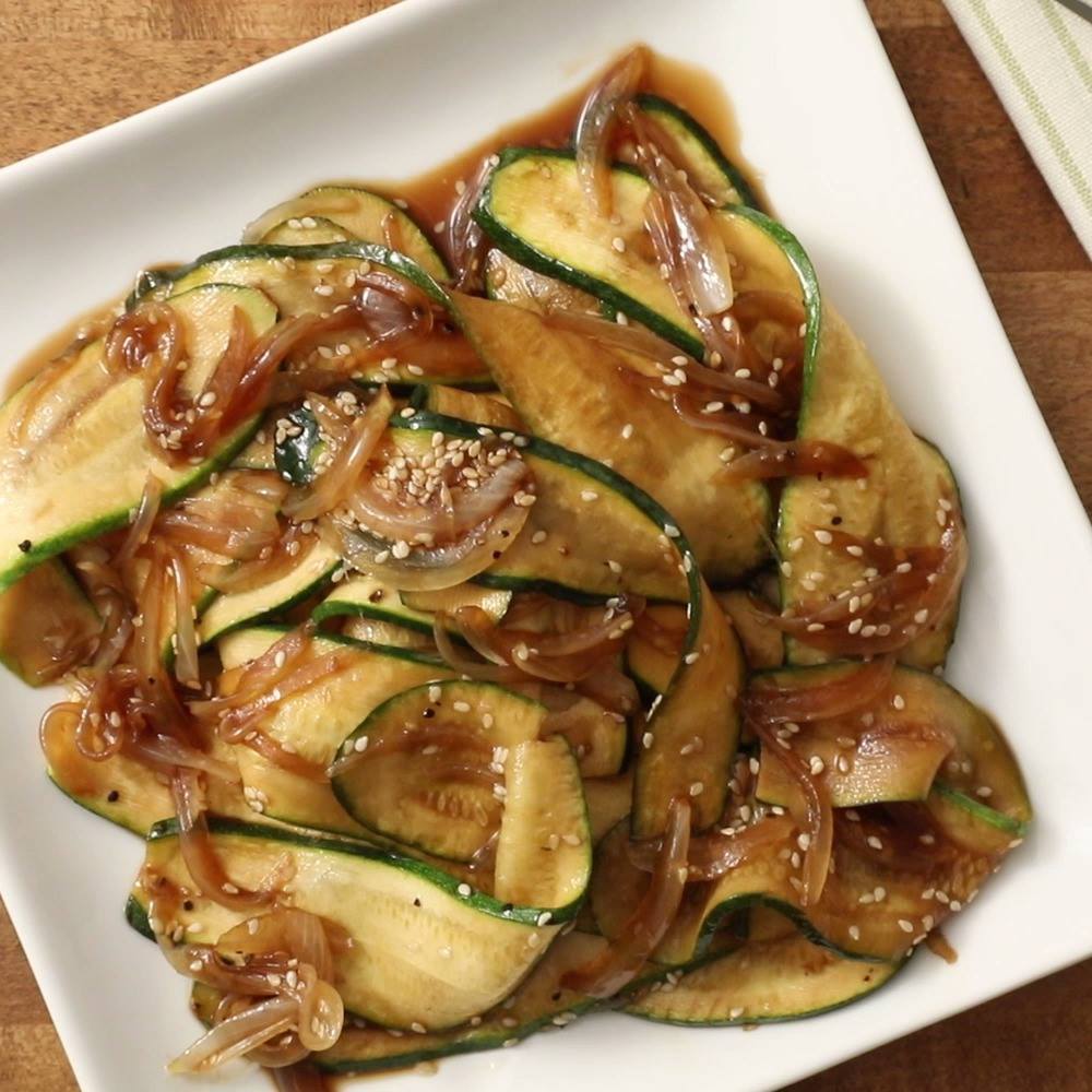 Japanese Zucchini and Onions - Cooking TV Recipes