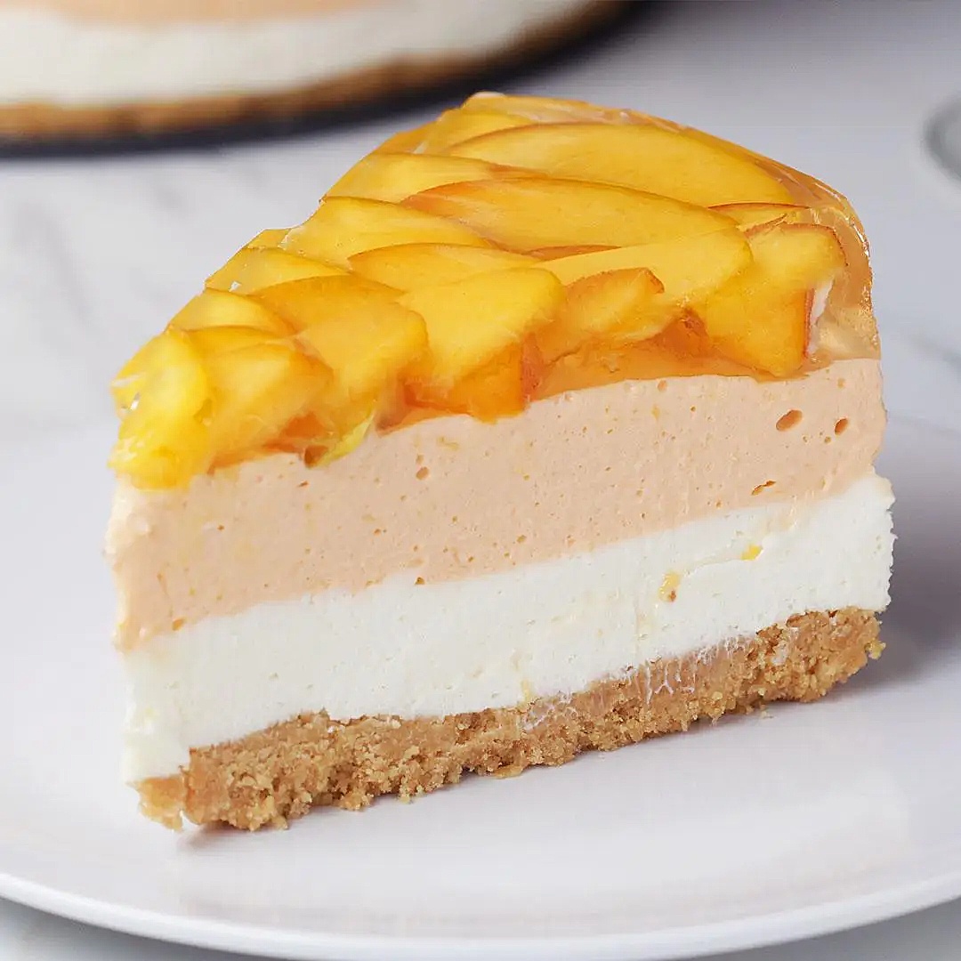 Peaches ‘N’ Cream Cheesecake - Cooking TV Recipes