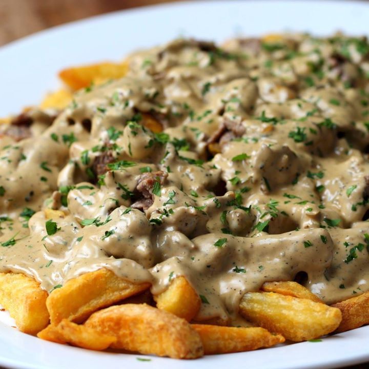 Creamy Peppercorn Steak Fries Cooking Tv Recipes