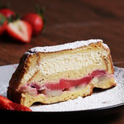 Layered Strawberry Cream Puff Cake (Mille-Feuille)