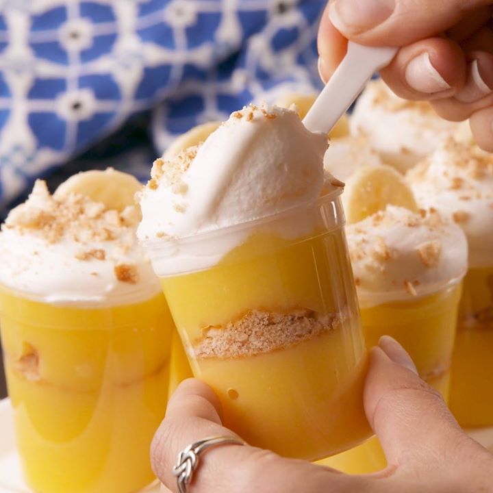 Banana Pudding Shots. 