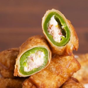 Jalapeño Popper Egg Rolls - Cooking TV Recipes