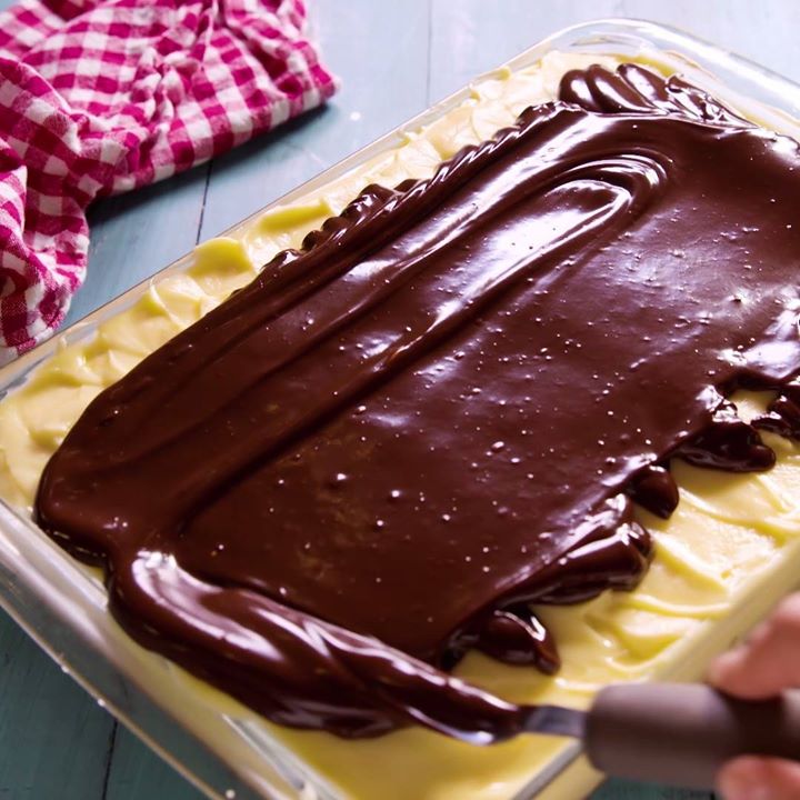 Boston Cream Poke Cake - Cooking TV Recipes