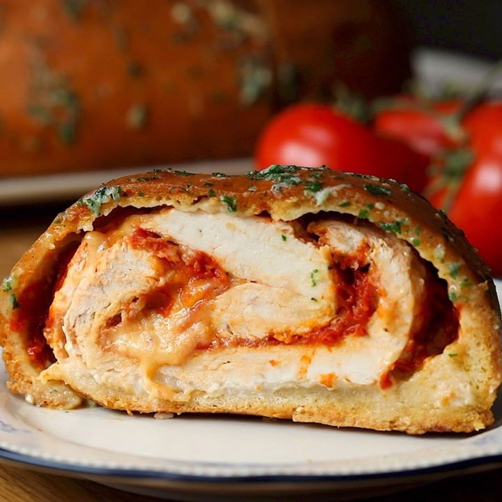 Pizza Chicken Roll - Cooking TV Recipes