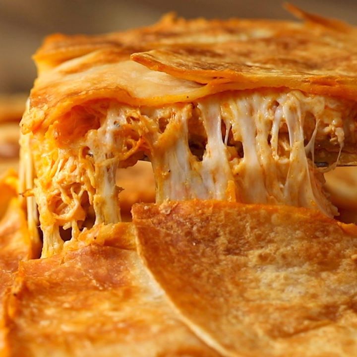 Buffalo chicken quesadilla recipe