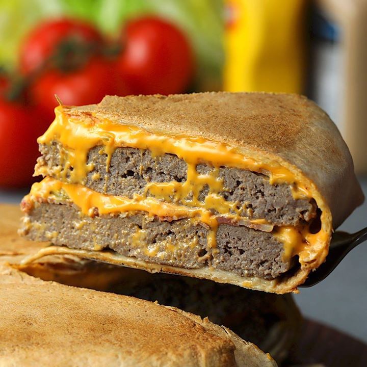 XL Bacon Double Cheeseburger Crunchwrap - Cooking TV Recipes