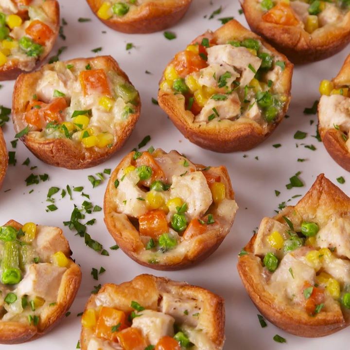 Chicken Pot Pie Cups Cooking Tv Recipes