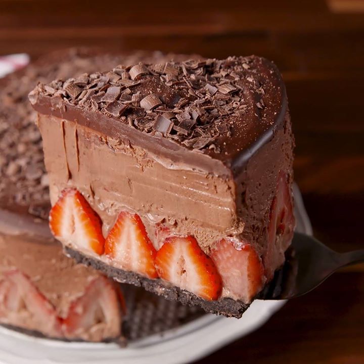 Chocolate Mousse Cake with Chocolate Oreo Icing - Erin Ireland