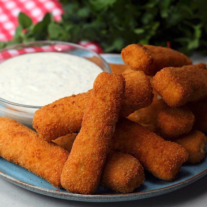 Chicken Alfredo Mozzarella Sticks Cooking Tv Recipes