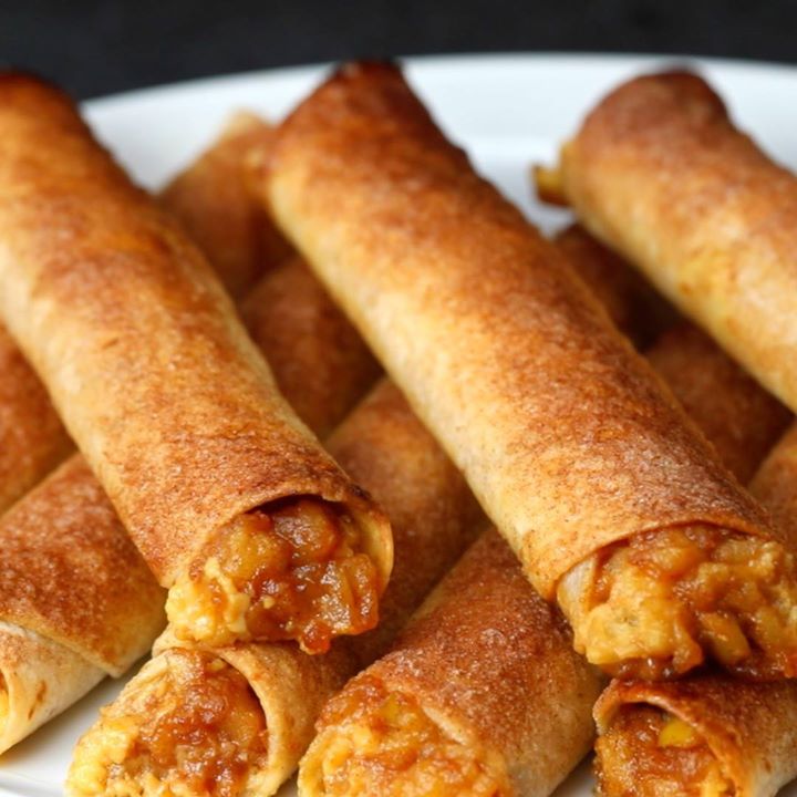 Apple Pie Cheesecake Taquitos - Cooking TV Recipes