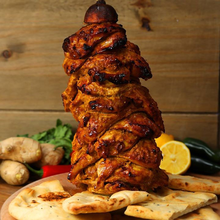 Chicken kebab shop at home