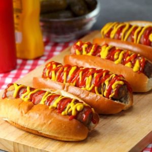 Cheese Stuffed Bacon Burger Dogs - Cooking TV Recipes