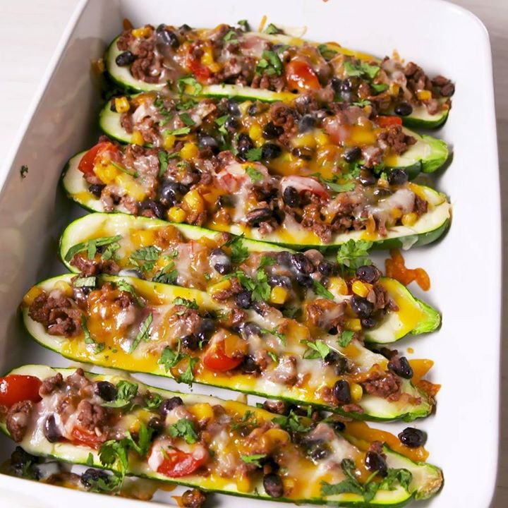 Burrito Zucchini Boats Cooking Tv Recipes