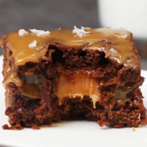 The Best Gooey Salted Caramel Brownies - Cooking TV Recipes