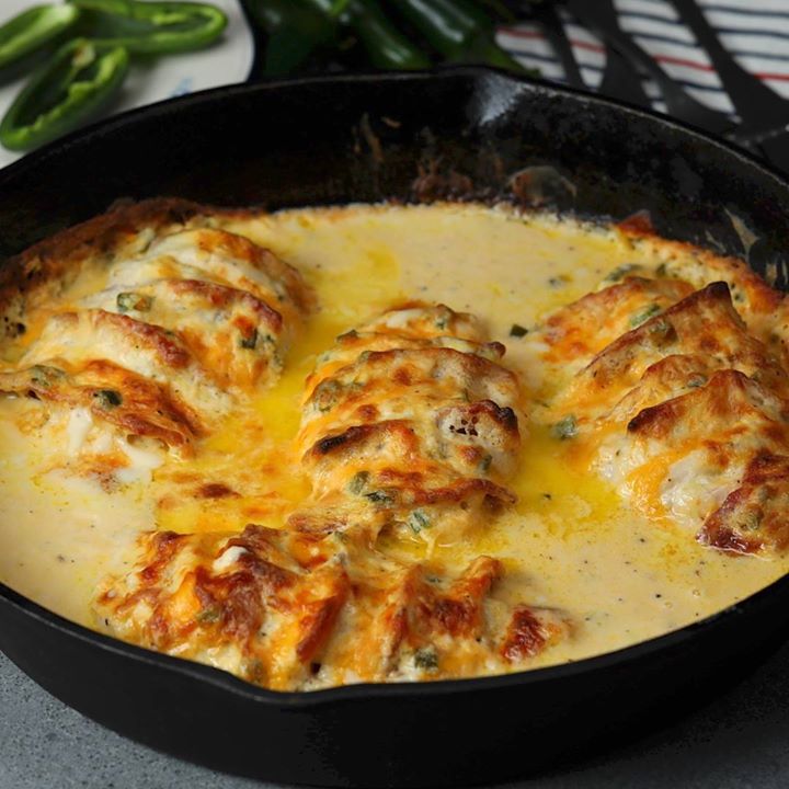 Jalapeno Popper Hasselback Chicken Cooking Tv Recipes