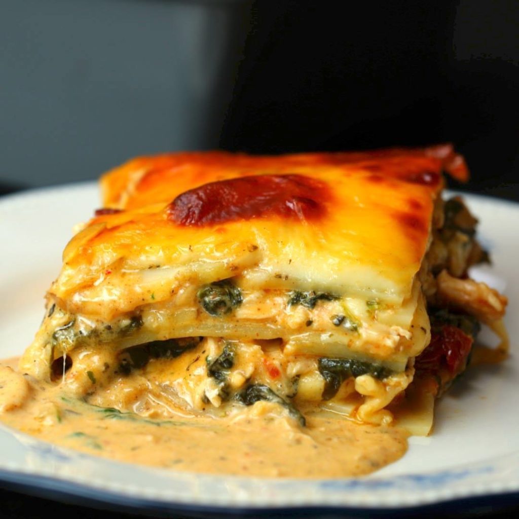 Tuscan Chicken Potato Lasagna Cooking TV Recipes