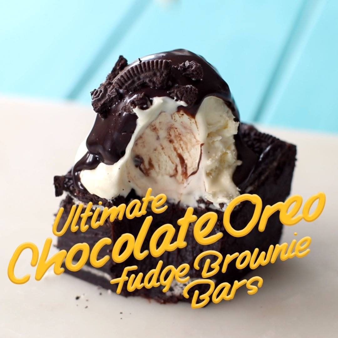 Ultimate Oreo Fudge Brownie Bars