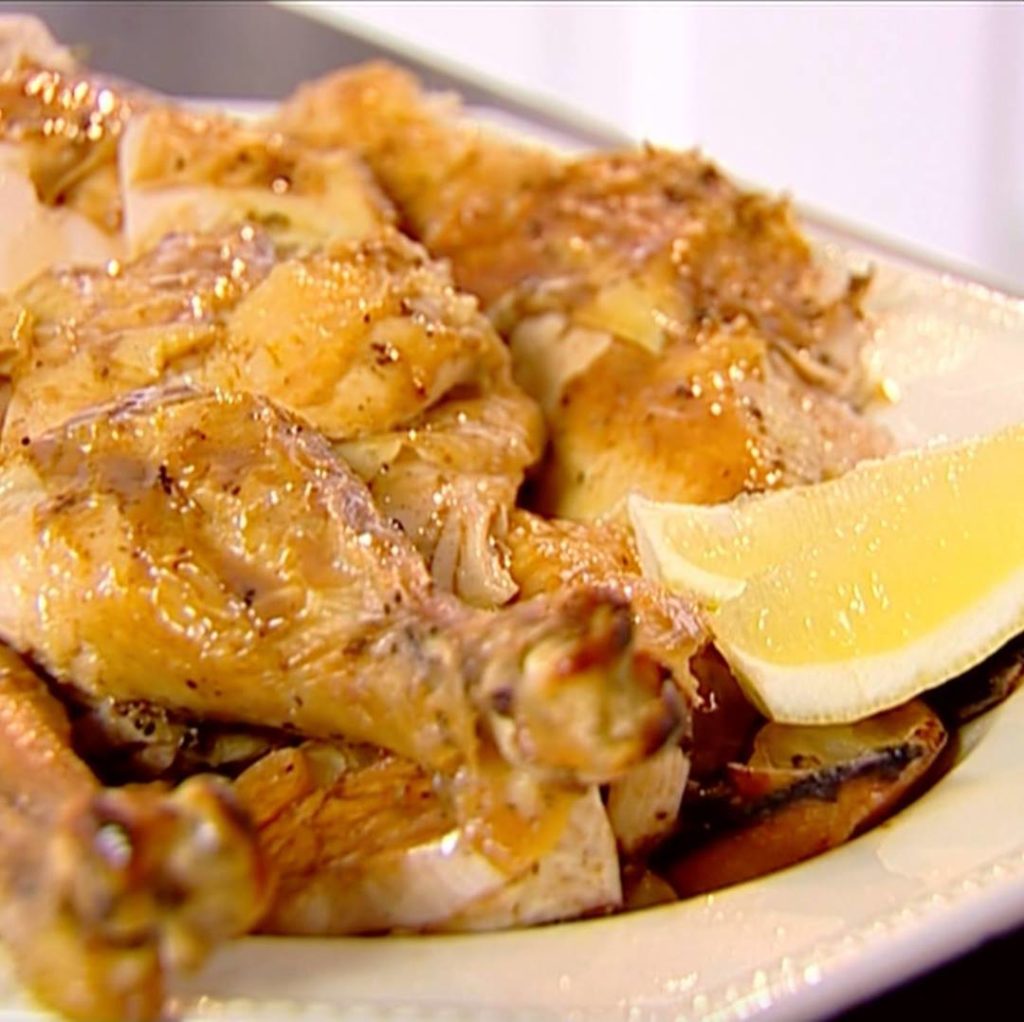 Lemon and Garlic Roast Chicken - Cooking TV Recipes