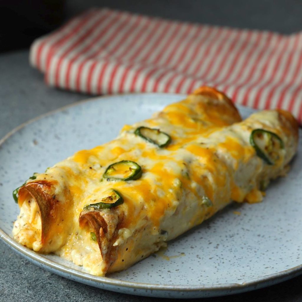 Cheesy Jalapeño Chicken Enchiladas - Cooking TV Recipes