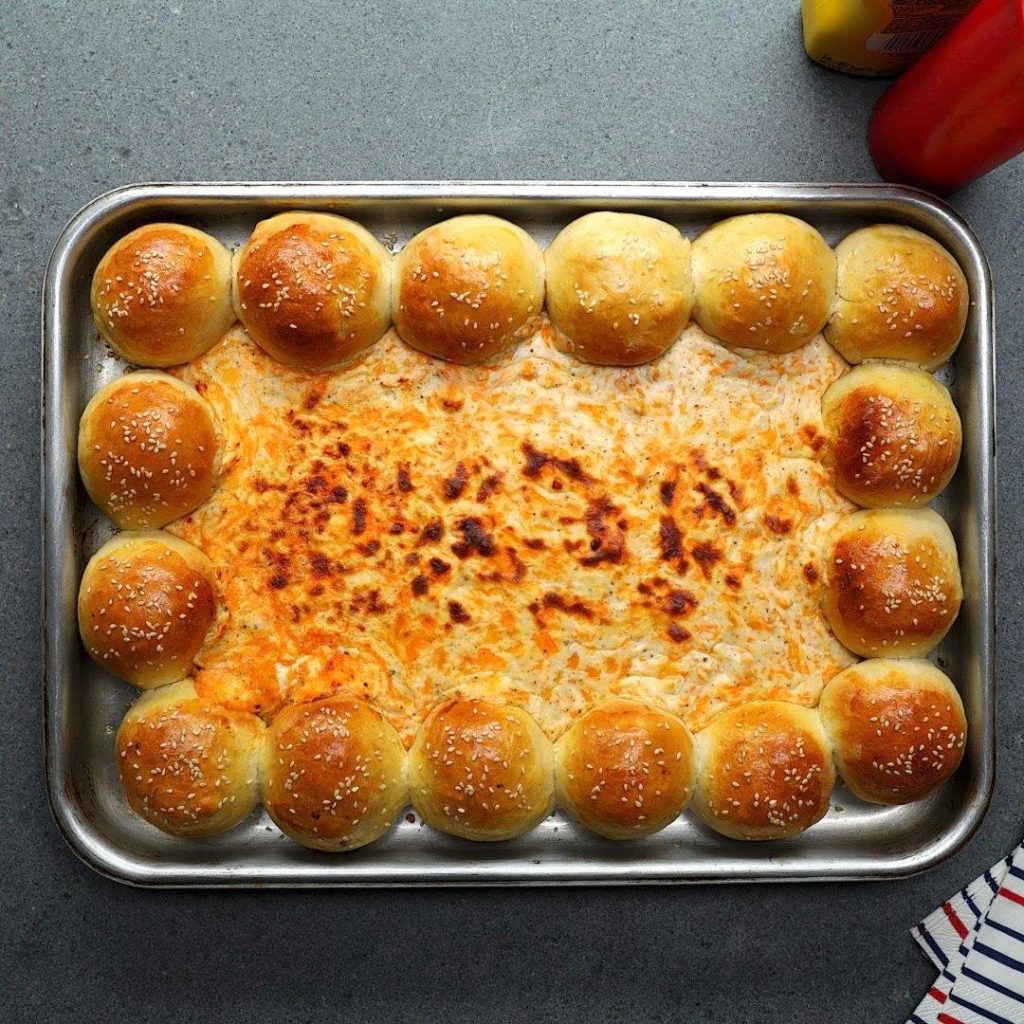 Cheeseburger Dough Ball Dip Tray - Cooking TV Recipes