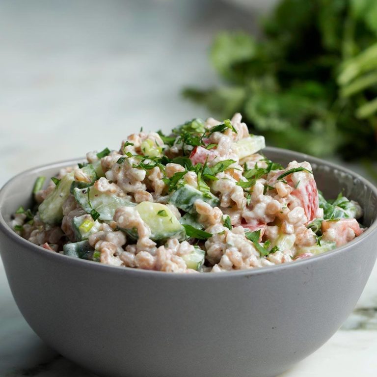 Farro Salad With Cucumber And YogurtDill Dressing Cooking TV Recipes