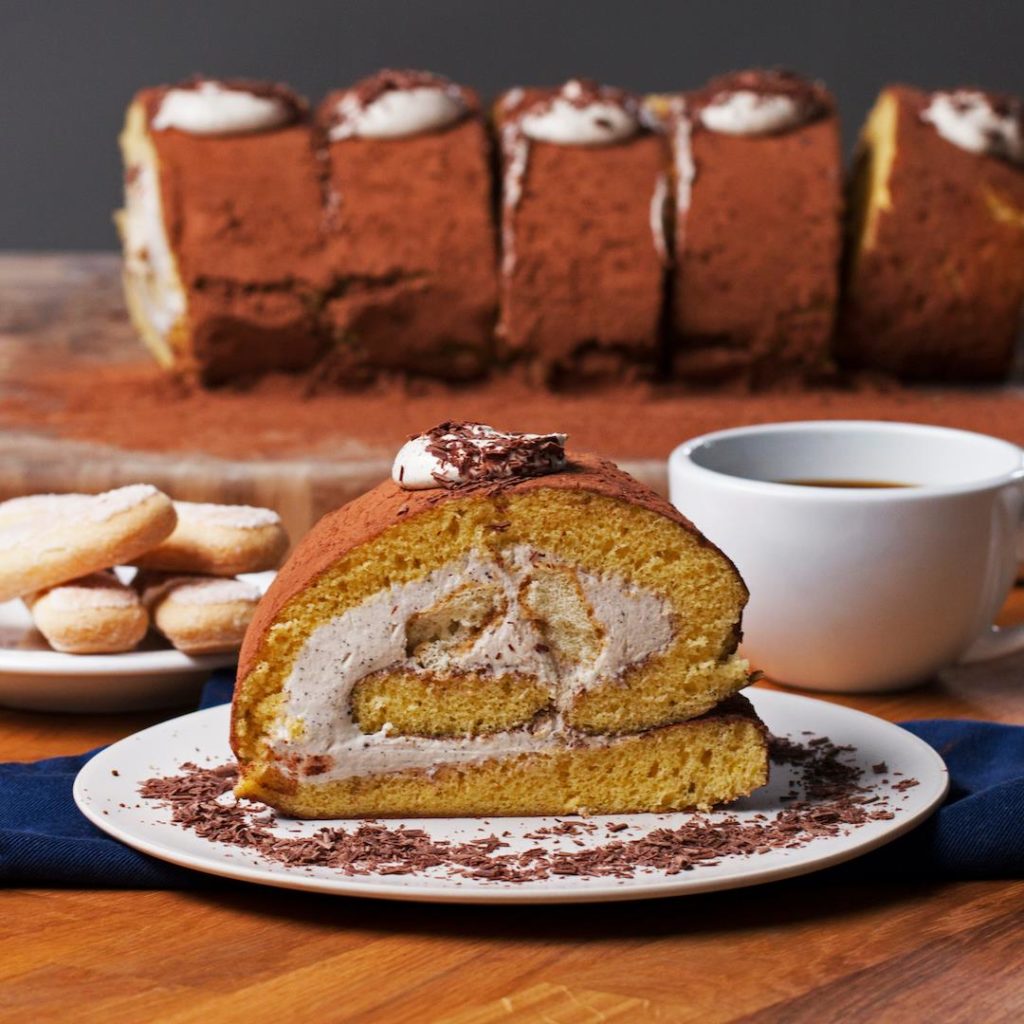 Tiramisu Swiss Roll - Cooking TV Recipes