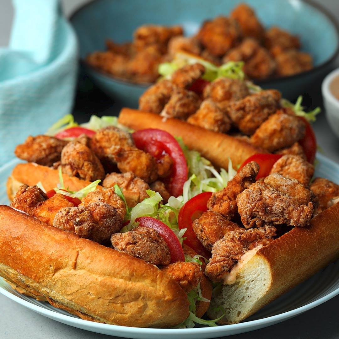 Fried Chicken Po Boys Cooking Tv Recipes