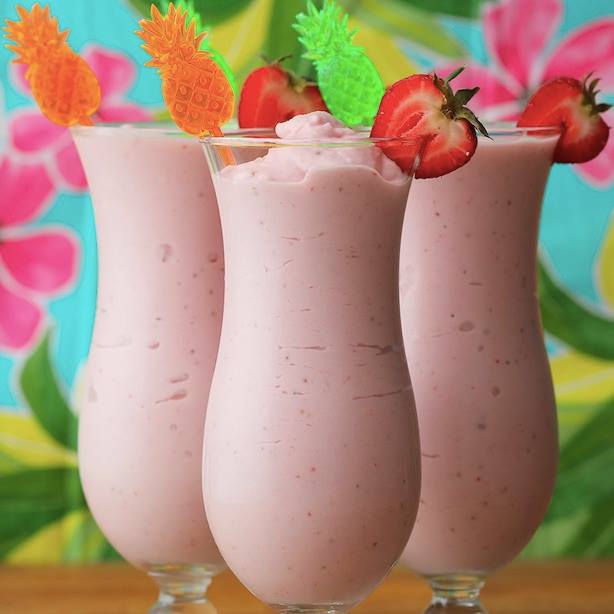 Malibu Strawberry Colada - Cooking TV Recipes