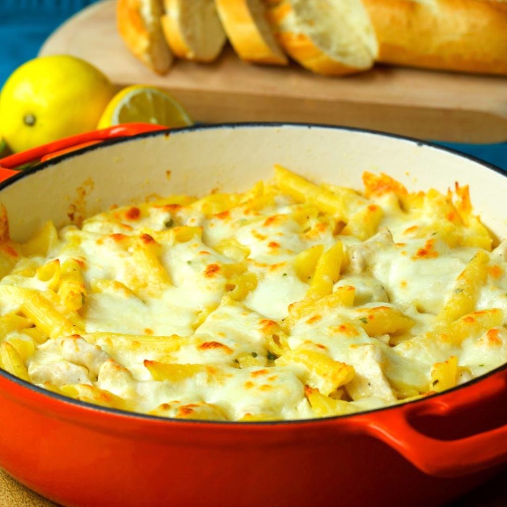 Creamy Lemon Chicken Pasta Bake Cooking TV Recipes
