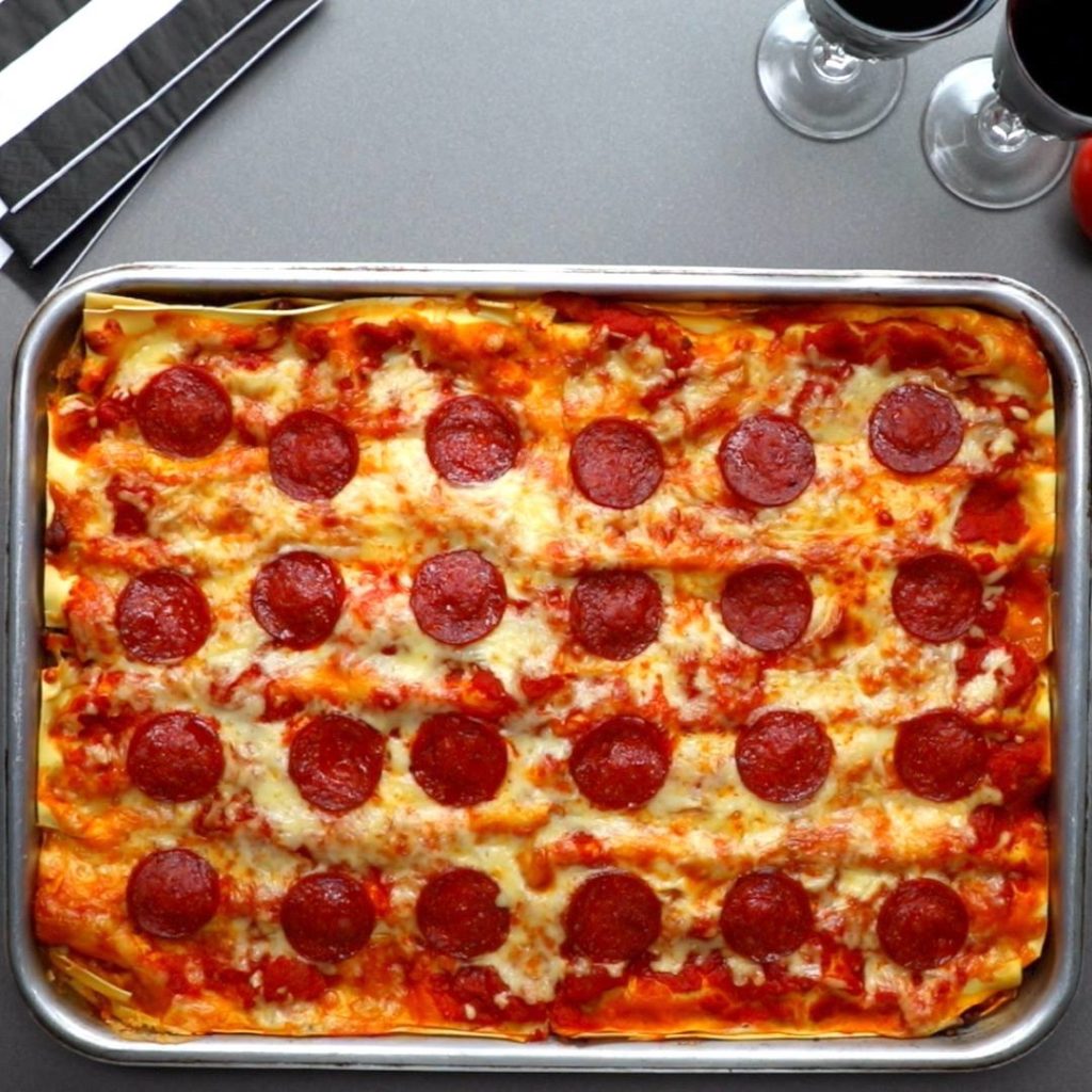 Sheet Pan Pizza Lasagna Cooking TV Recipes