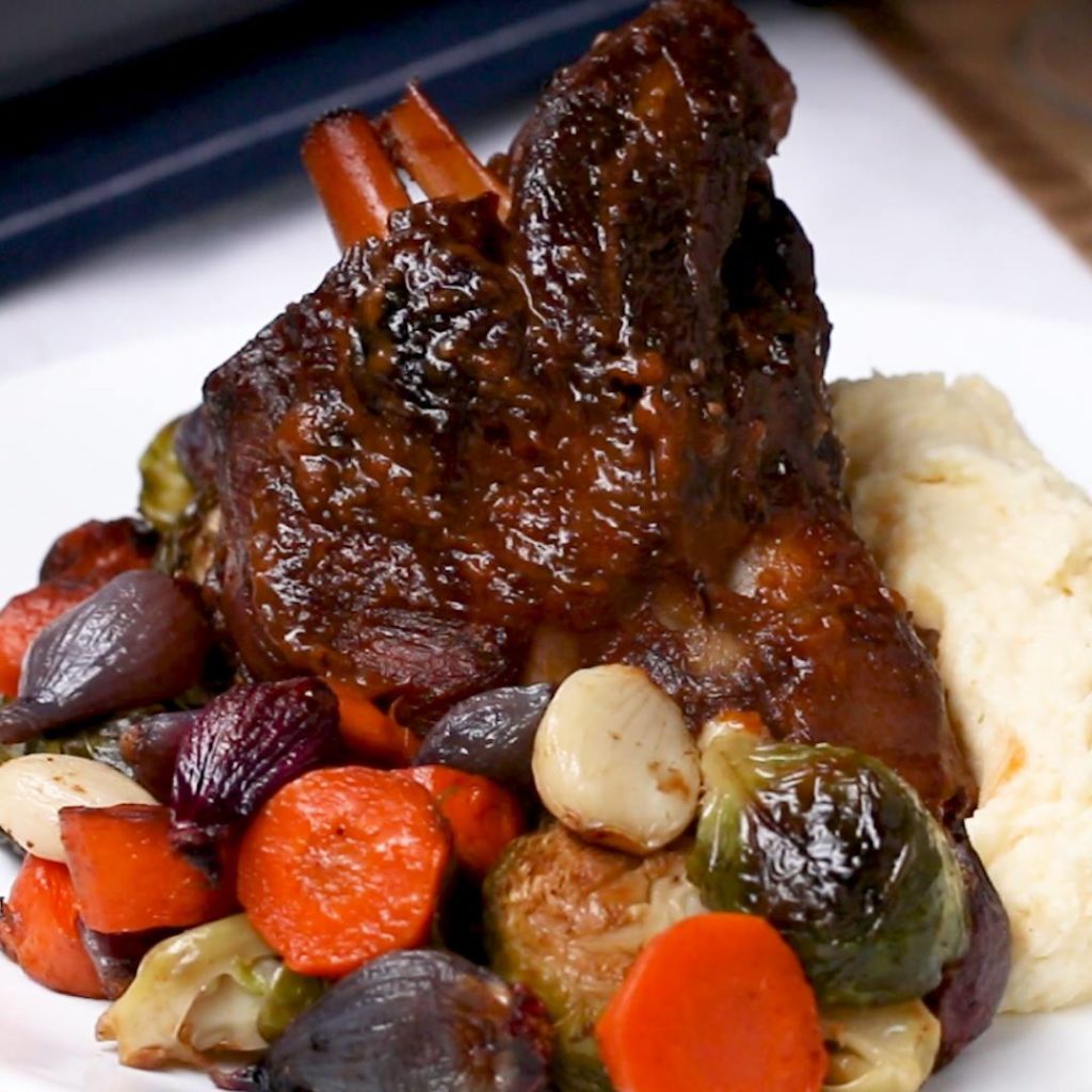Elegant Braised Lamb Shank Dinner - Cooking TV Recipes