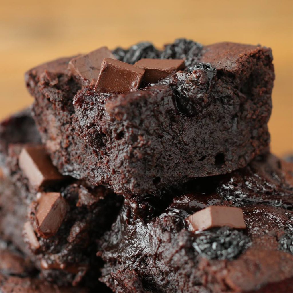 Fudgy Black Cherry Brownies Cooking TV Recipes