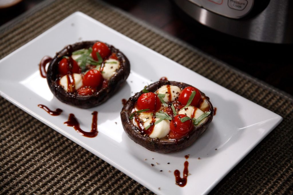 Instant Pot Caprese Garlic Butter Portobellos Cooking TV Recipes