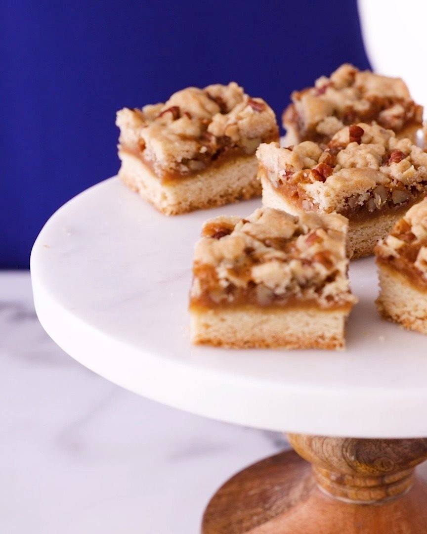 5 Ingredient Salted Caramel Crumble Bars Cooking Tv Recipes 