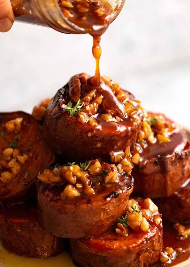 Fondant Slow-Roasted Sweet Potatoes - Cooking TV Recipes