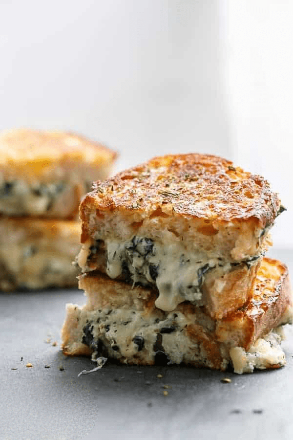 Spinach and Ricotta Grilled Cheese Cooking TV Recipes